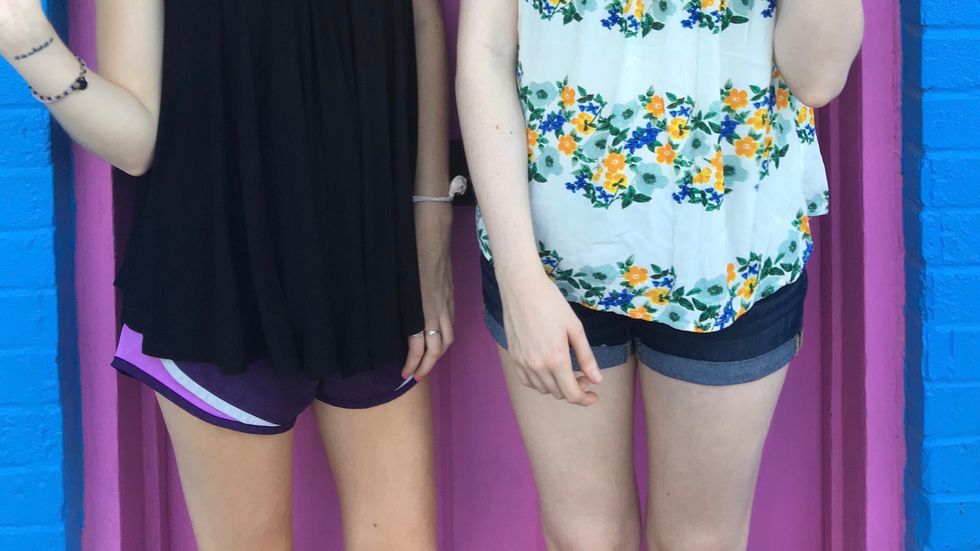 Ladies, Nike Shorts And Ratty T-Shirts Are For ANYwhere, End Of Story