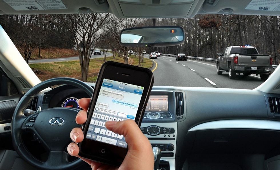 This Isn't A Real 'Texting And Driving' Story (But It Easily Could Be)