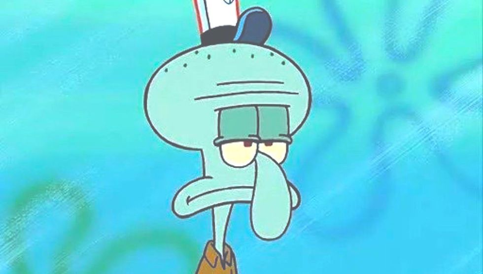 14 Tragically Hilarious Ways Squidward Tentacles Is EVERY College Student