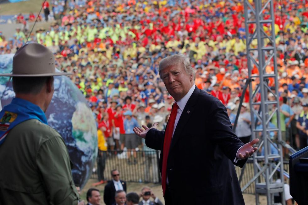 Trump Hijacks A BSA Jamboree and Young Minds