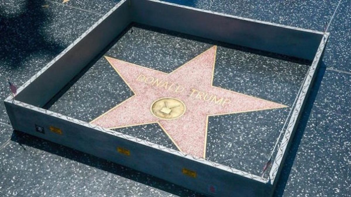 To The Girl Who Cleaned Up Trump's Hollywood Star