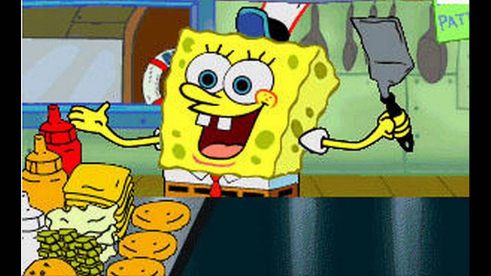 Your First Day as told by Spongebob Gifs