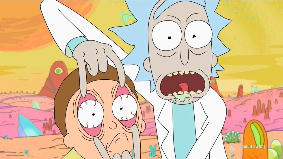 20 'Rick And Morty' GIFs Arranged To Spell 'Wubba Lubba Dub Dub'