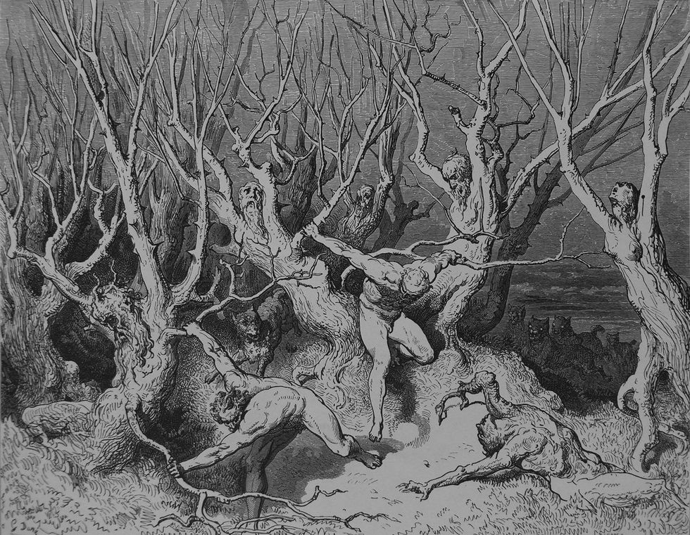 A Walk Through Dante's Inferno: The Wood of Self-Murderers