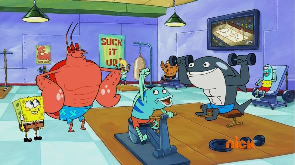 29 Thoughts All Girls Have At The Gym Told By 'Spongebob Squarepants'