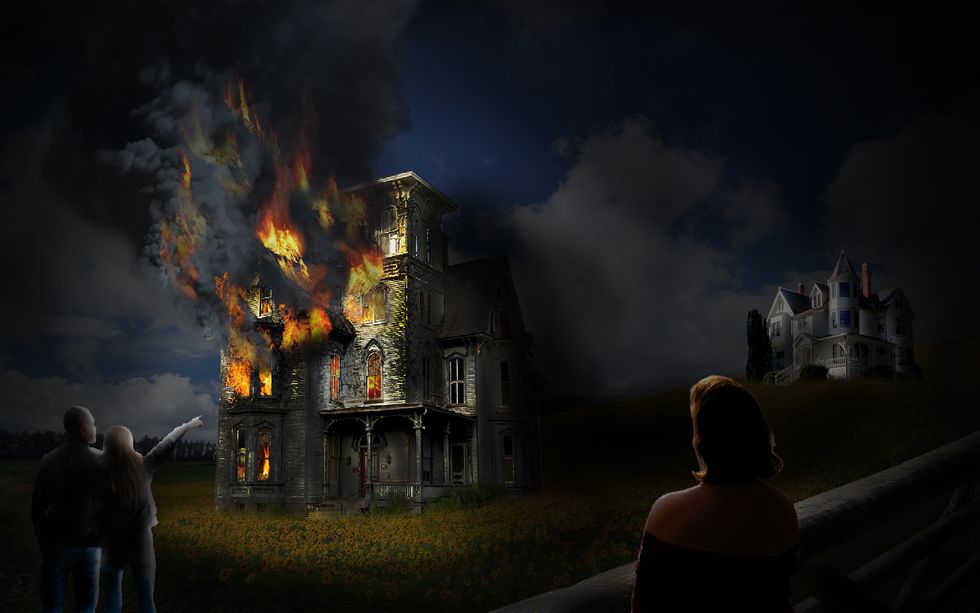 A Burning House : A Poem