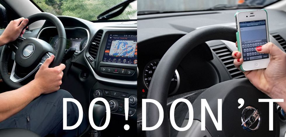 Both hands On the Wheel