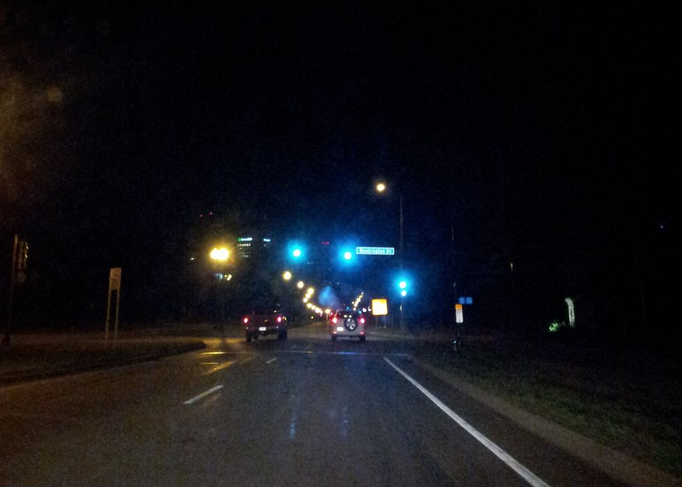 The Peacefulness Of Driving Through The Country At Night