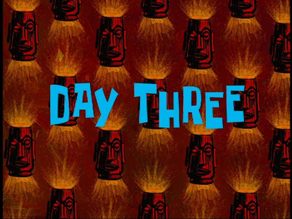 Spongebob Time Cards to Describe Hell and Final's Week