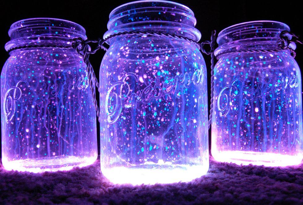How To Make Your Own Glitter Glow Jar