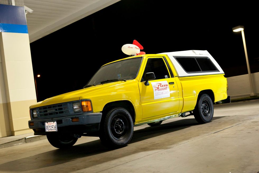 The Pizza Planet Truck visits California