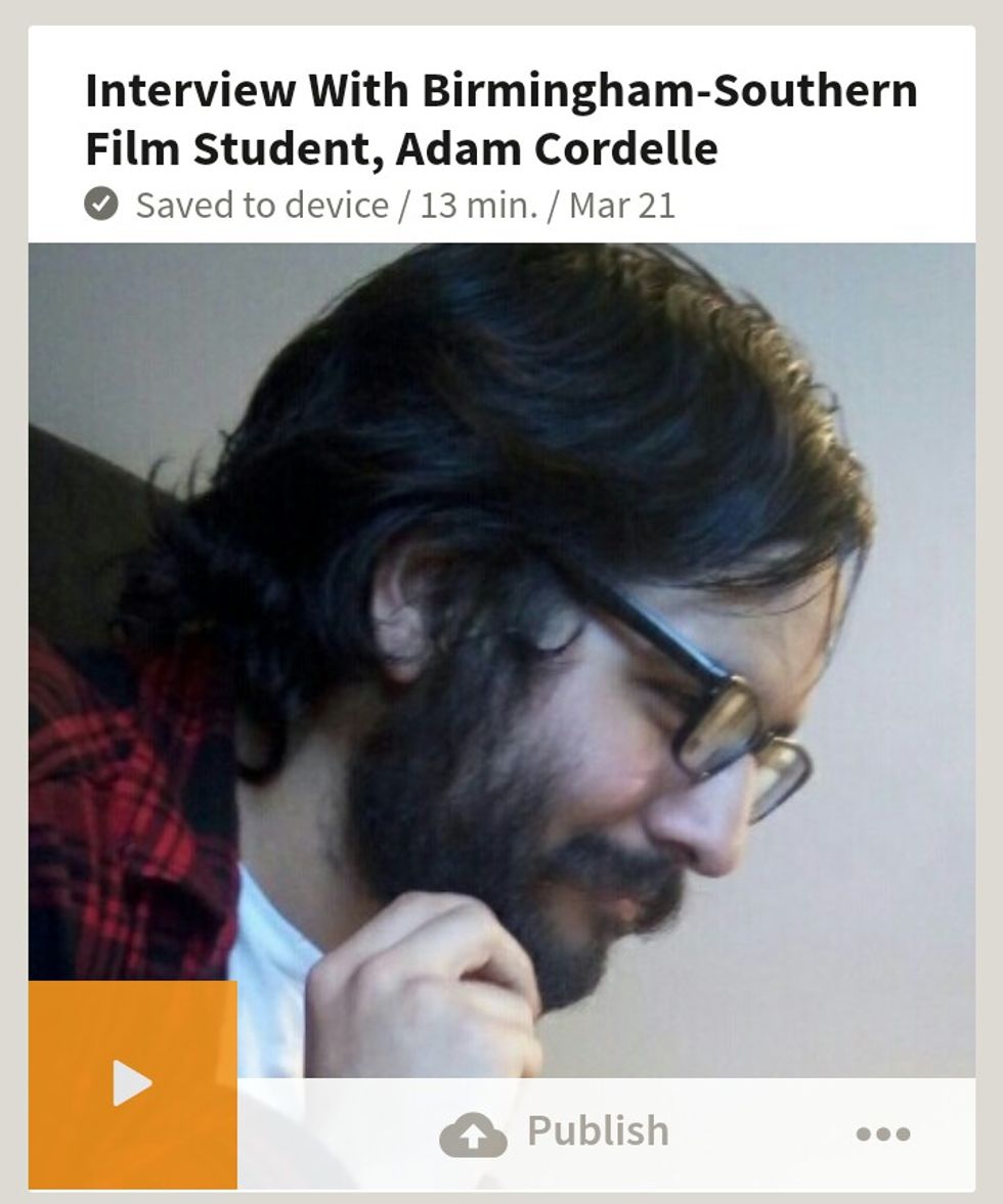 Interview With Birmingham Southern Filmmaker, Adam Cordelle