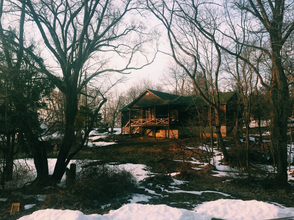 “Why I Went To The Cabins In The Snowy Cornwall Woods.”