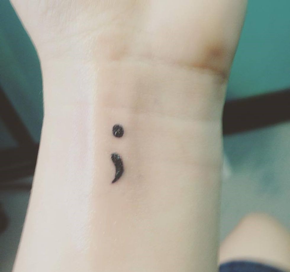 You've Seen People With Semicolon Tattoos, Here's What They Mean