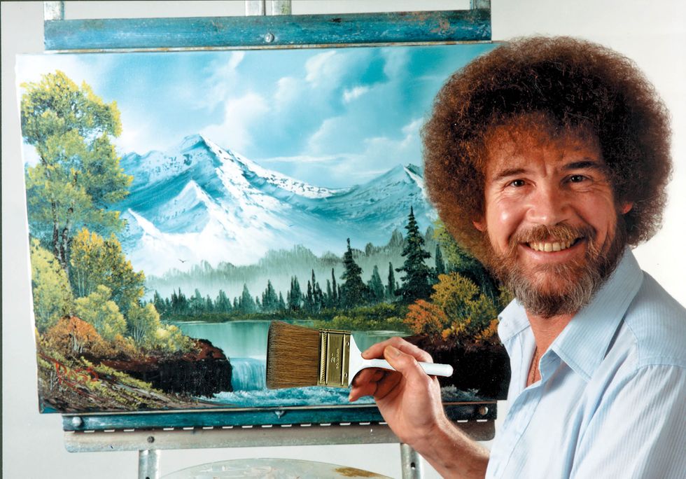 The 14 Stages Of Doing A Bob Ross Painting