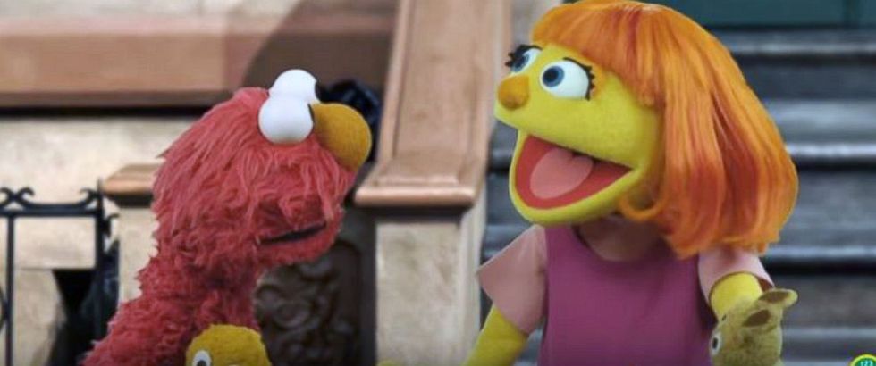 Sesame Street Greets Autistic Muppet