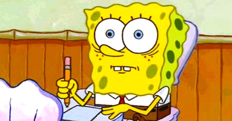 The Ultimate Procrastinator's Guide To Midterms, As Told By Spongebob