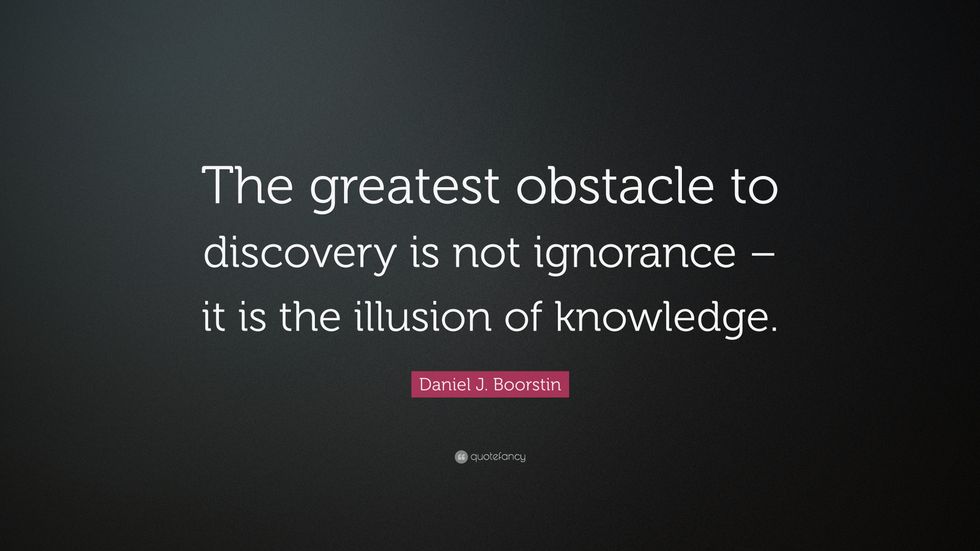 Addressing My "Ignorance"