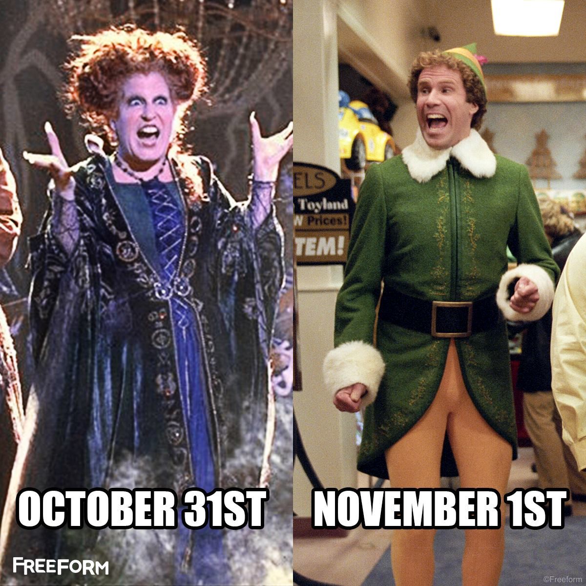 October 31st vs November 1st