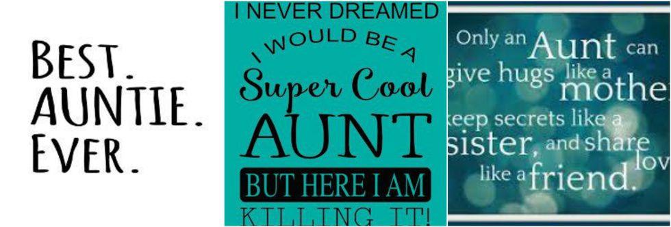Be an Aunt not a Mother