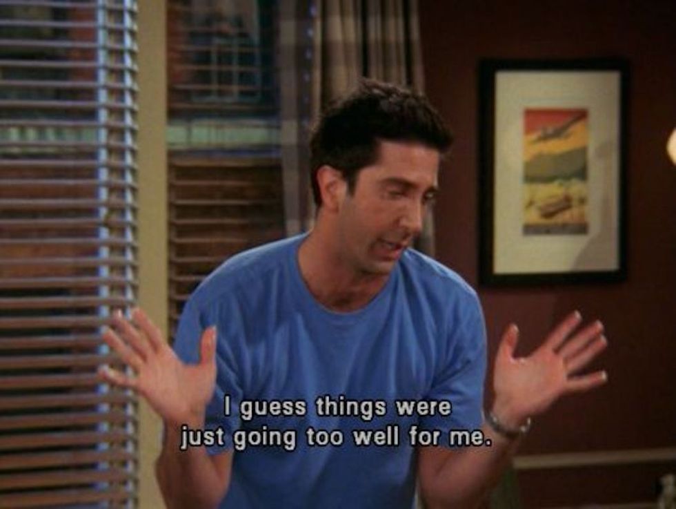 The 7 Stages Of Studying For Finals As Told By Ross Geller