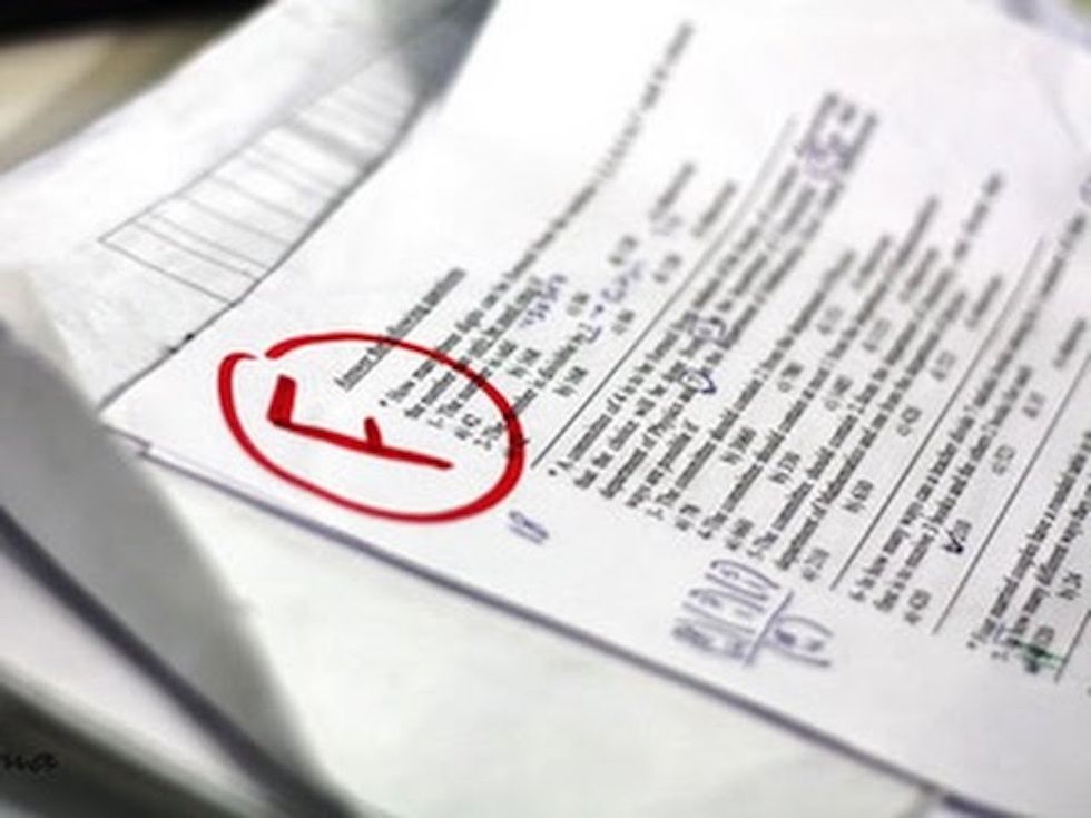 I Want To Thank My First Failing Grade Ever