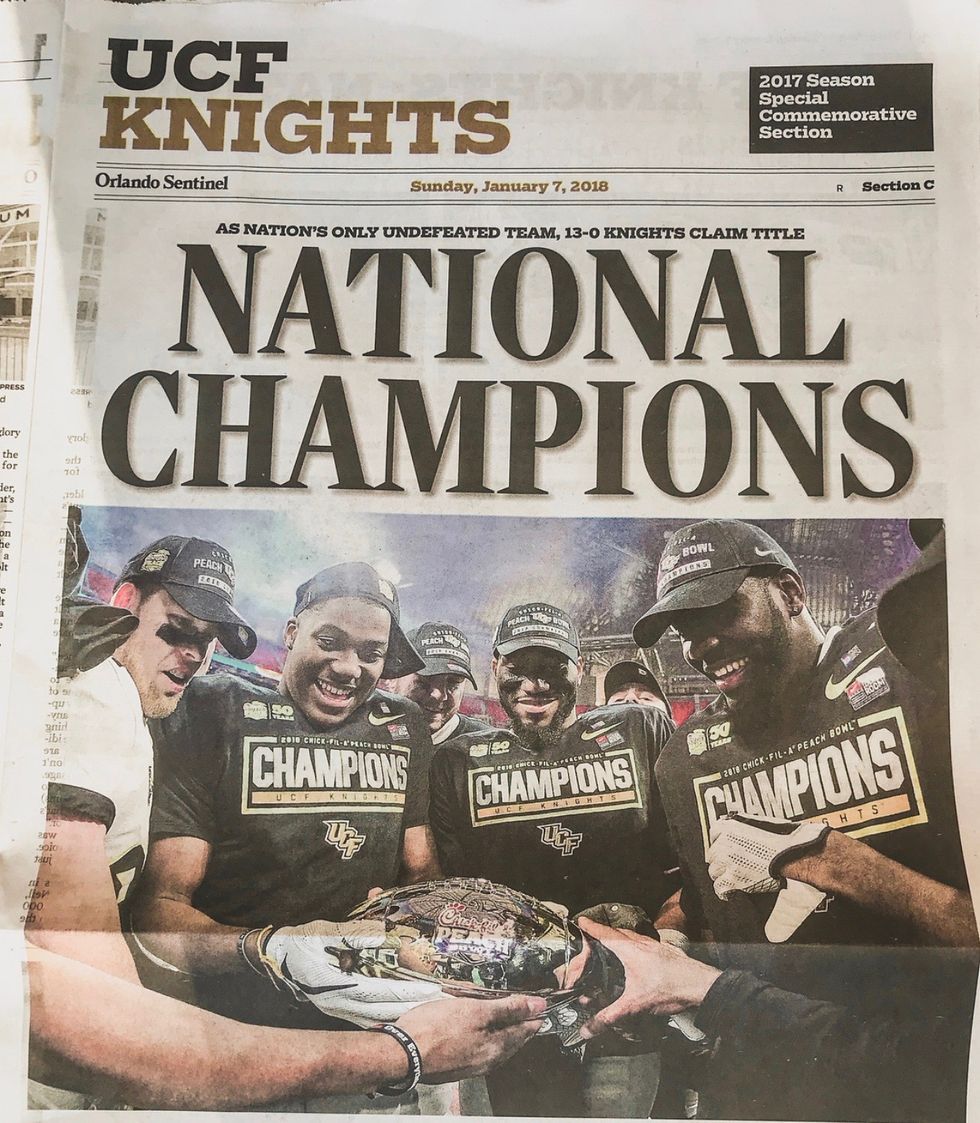 Sorry, UCF, But You're Not Champions