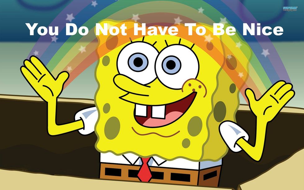 You Do Not Have To Be Nice