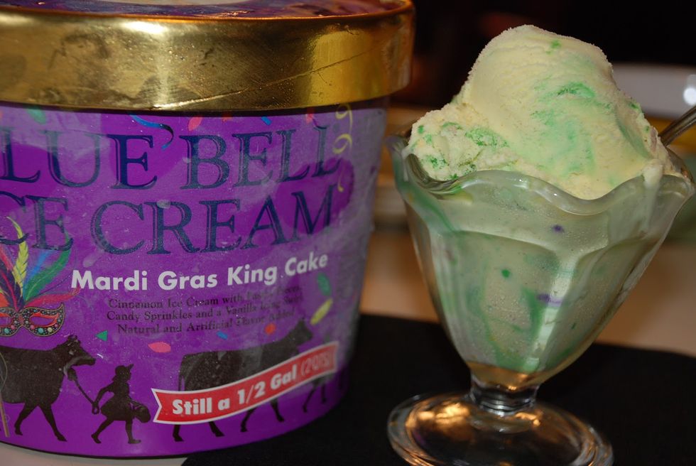 Blue Bell Brings Back Mardi Gras King-Cake Ice Cream...Sort Of