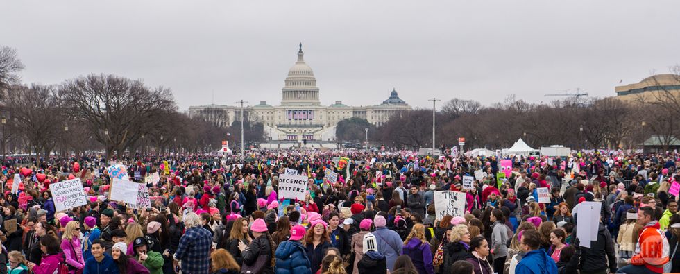 A Girl One Year After The Women's March