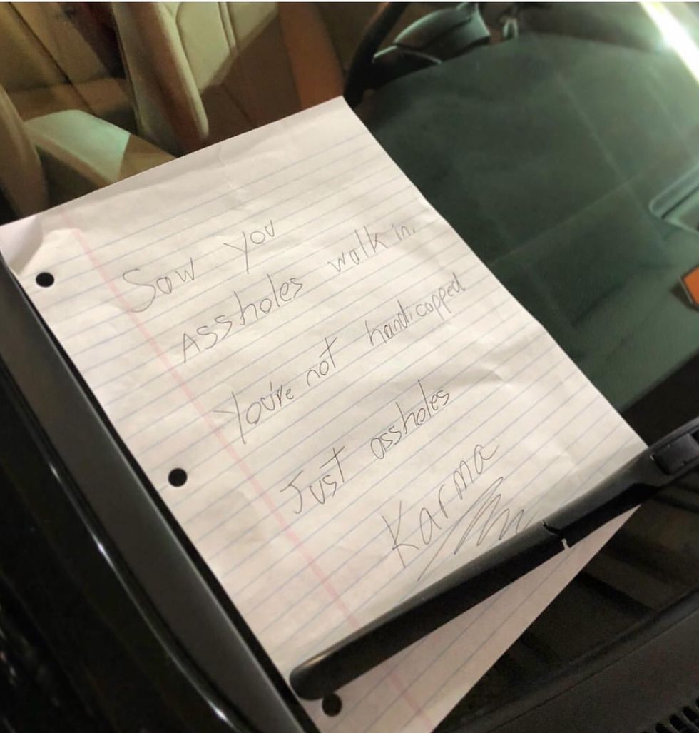 Don't Hate The Handicapped Because They Have A Special Parking Pass