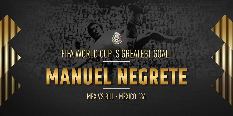The Greatest Goal Of All Time: Manuel Negrete