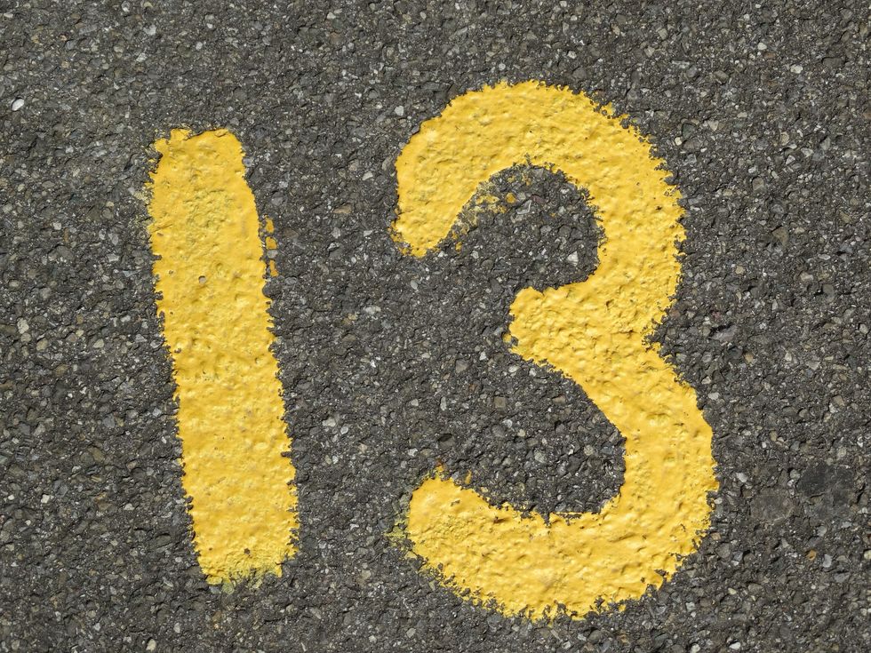 If You're Afraid Of The Number 13, You Have 'Triskaidekaphobia'