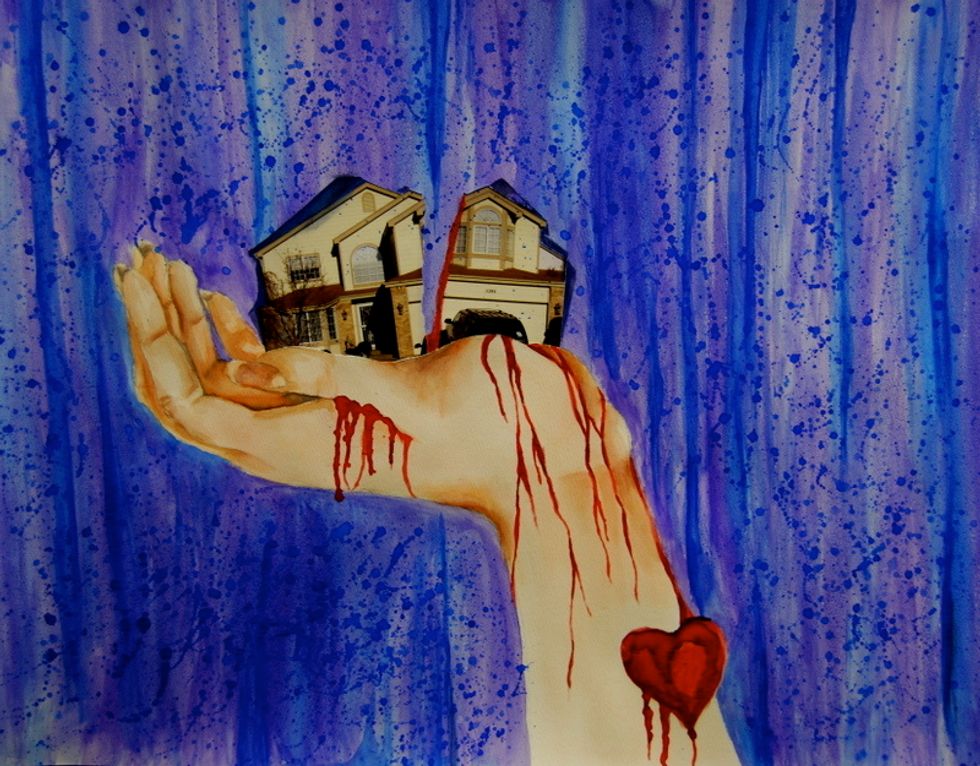 Not so broken, broken home.