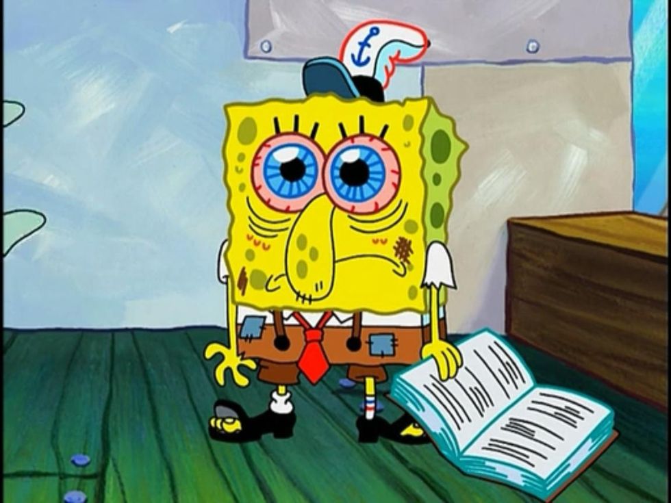 11 SpongeBob SquarePants Memes That Describe Every High Schooler Taking AP Exams
