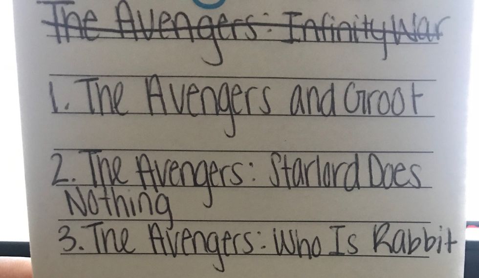 13 Alternative Titles For Avengers: Infinity War