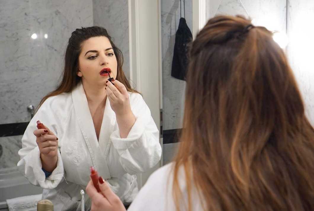 I went from dollar store blue eyeshadow to working as hard on my makeup as Kim Kardashian