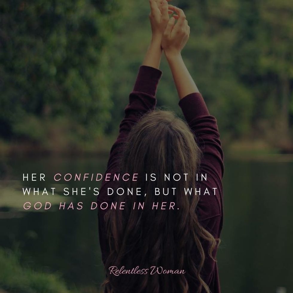 But what God has done in her...