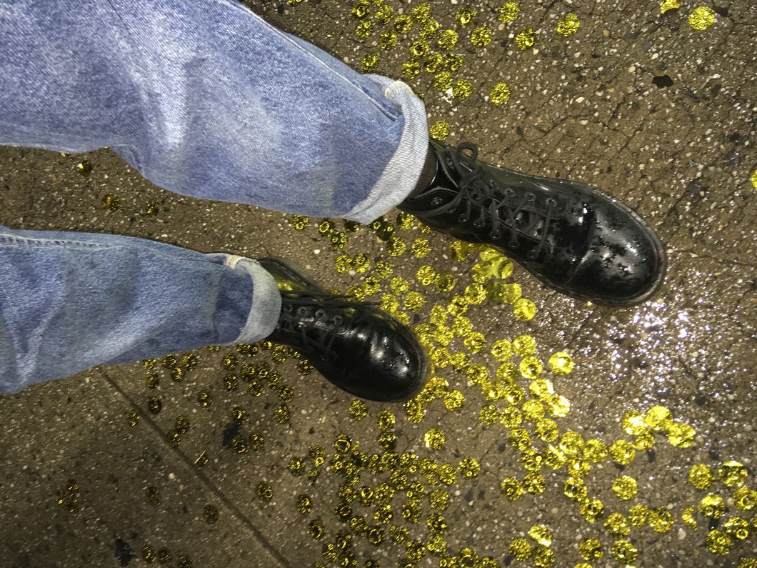 Gold On The Concrete