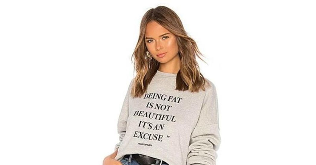 We Need To Talk About The Fat Shaming Sweatshirt Revolve Released