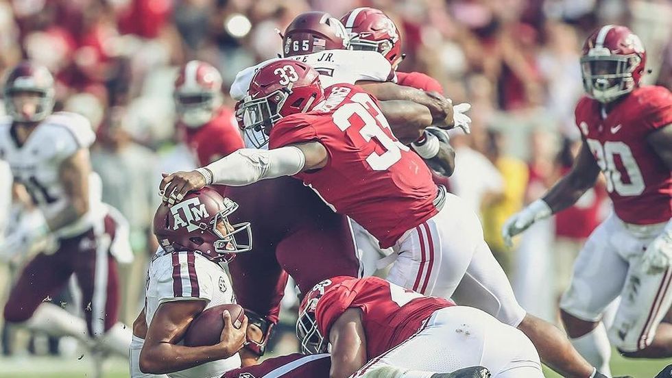 Alabama Puts Texas A&M Down