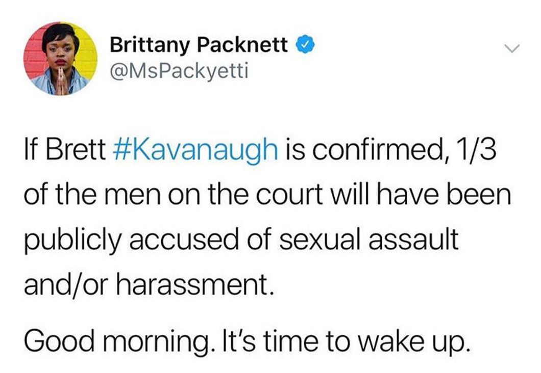 Brett Kavanaugh's Confirmation Is Rape Culture Personified