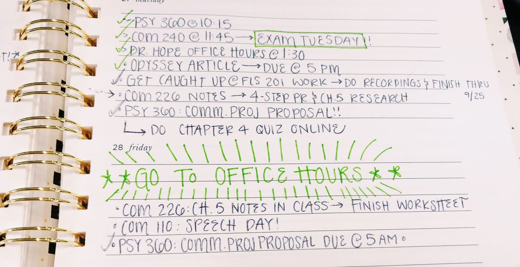 You Need To Get To Your Professor's Office Hours, ASAP