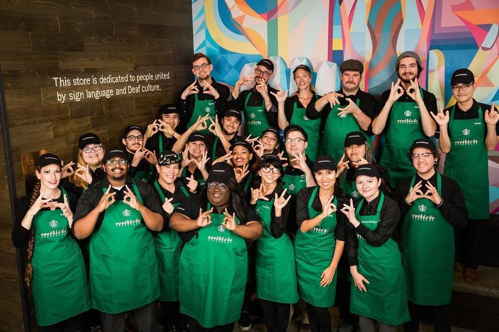 Starbucks Just Opened Its First-Ever Sign Language Location And We Are SO Here For It
