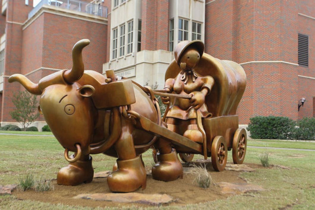 That New Statue Behind Gaylord College Needs To Go