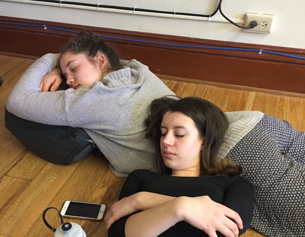 We Might Claim That Everything Is Fine During The Semester, But On The Inside It's A Dumpster Fire