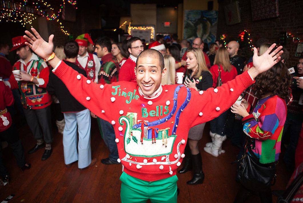 5 Types Of People At An Ugly Christmas Sweater Party And What Their Sweaters Say About Them