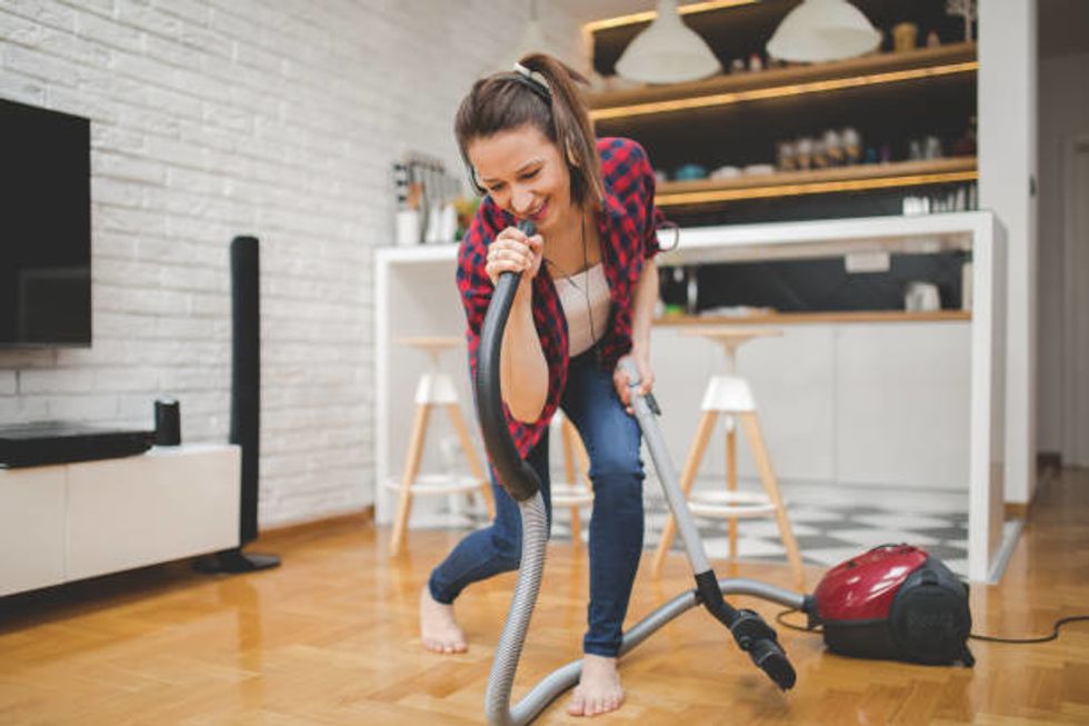 Vacuum Plus Music Equals Clean Fitness