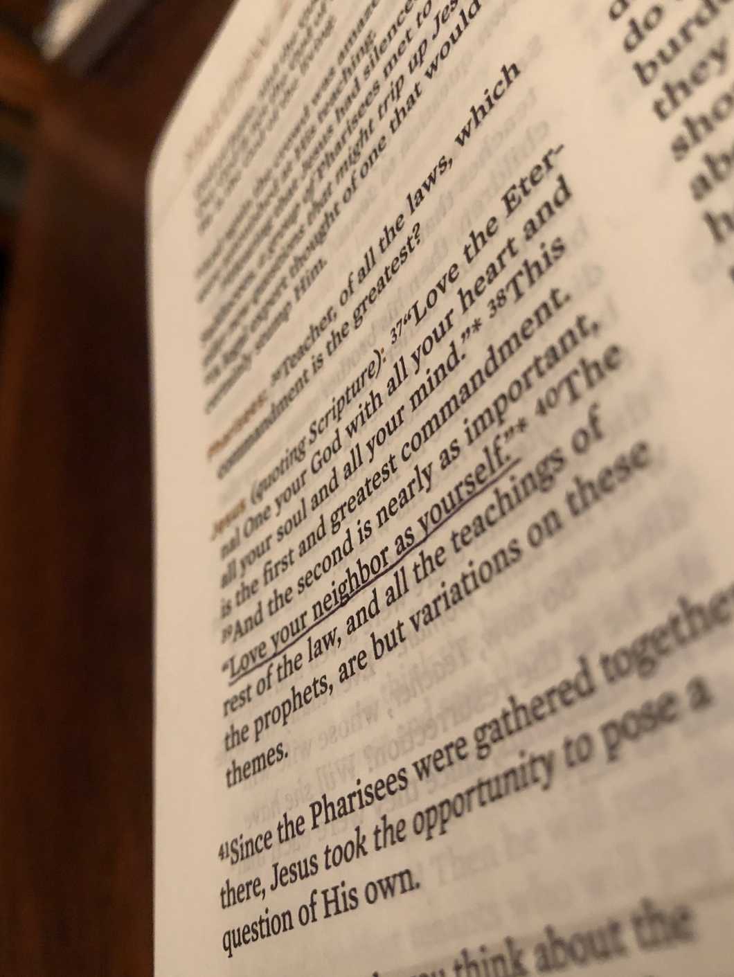 Love Your Neighbor As Yourself, I'm Learning To