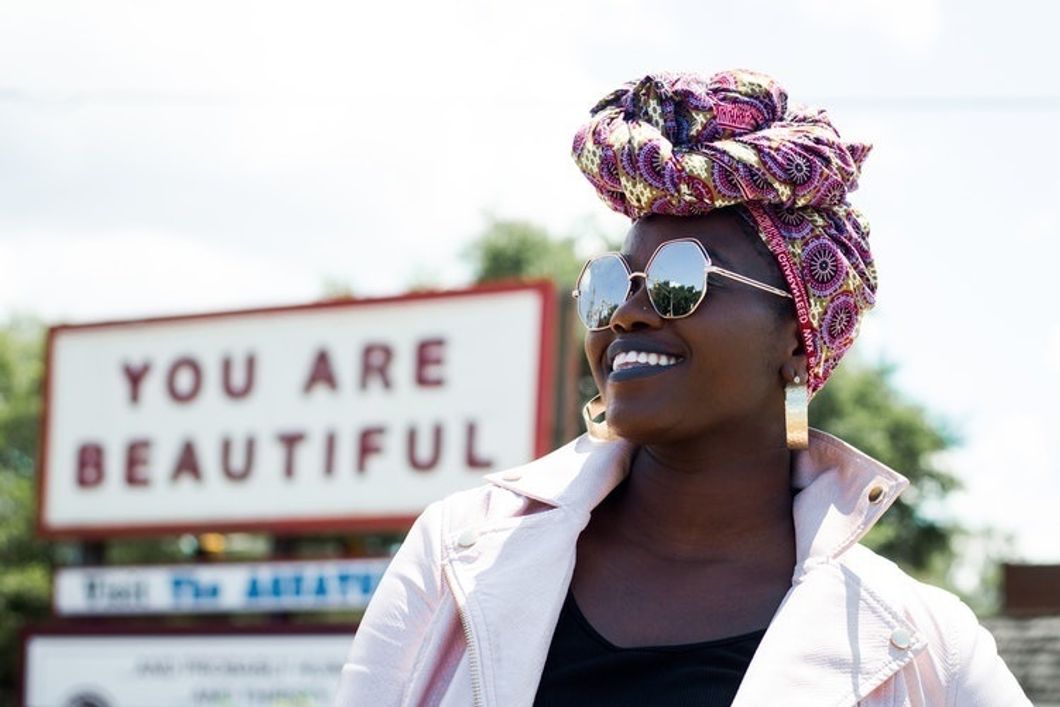 The Girl With The African Headwrap Is Daring, Not Distracting
